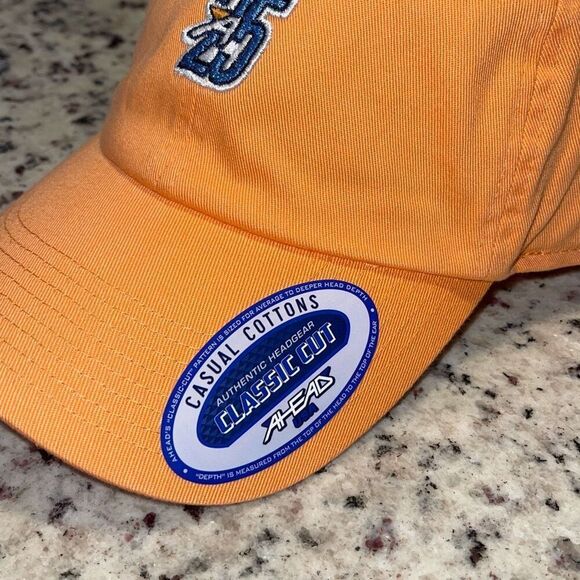 AHEAD USA Casual Cottons Authentic Headgear Classic Cut Cap Hat Light Orange NWT - Picture 3 of 7